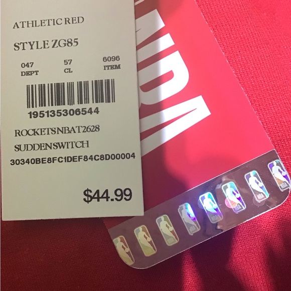 Houston Rockets XL sweatshirt red mens womens hoodie unisex basketball NBA - Picture 4 of 4